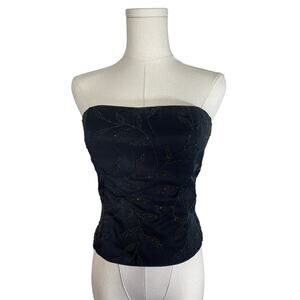 90's Vintage Beaded | Corset Top | Small